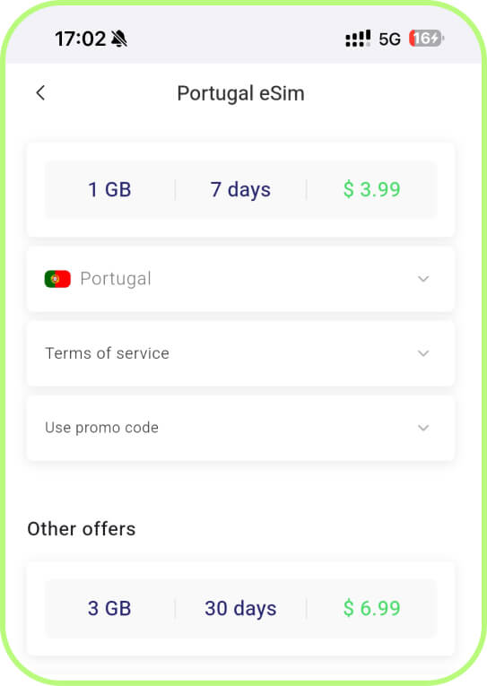 PrimaSIM eSIM for Portugal