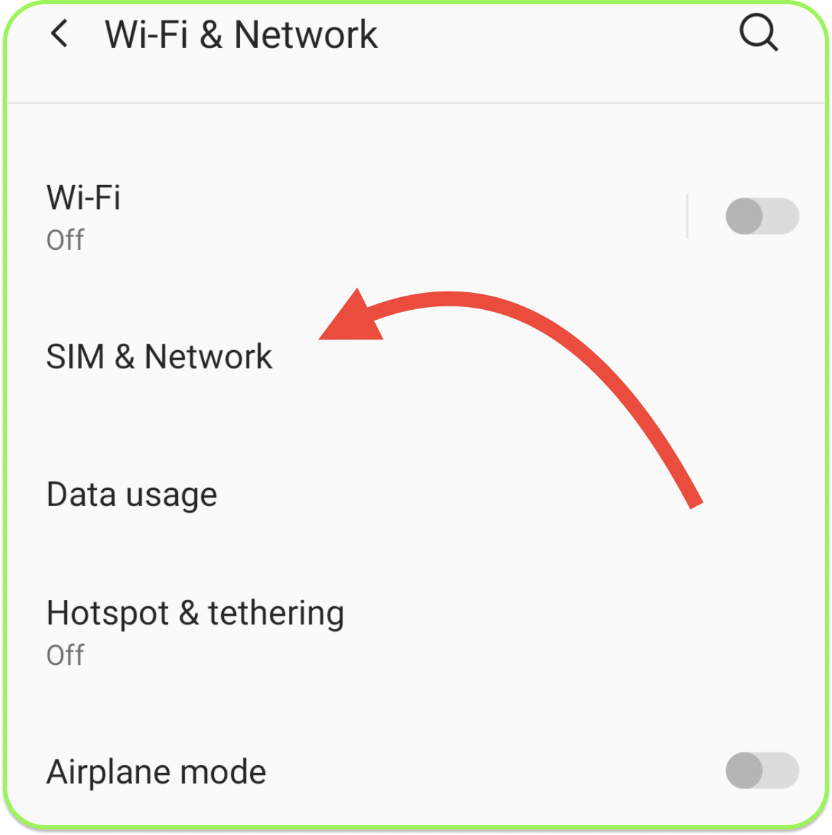 tap mobile networ, sim end network